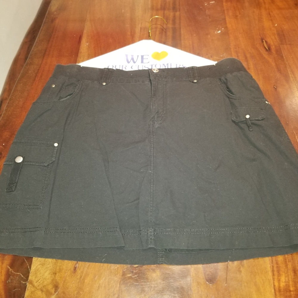Black Skort with Pockets